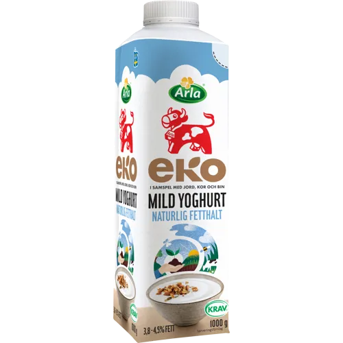 Eko mild yoghurt naturell 3.8-4.5%