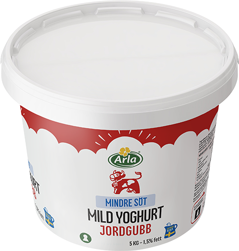 Mild yoghurt jordgubb lättsockrad 1.5%
