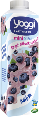 Yoggi® Mini laktosfri yoghurt blåbär 1000 g