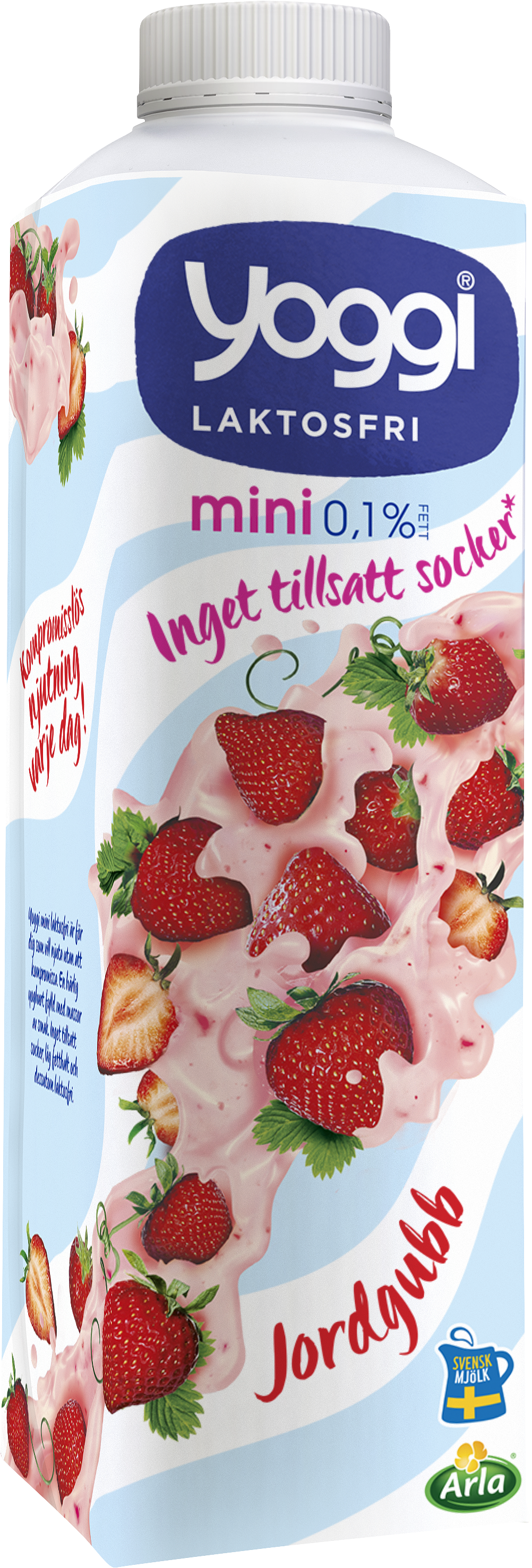 Mini laktosfri yoghurt jordgubb 1000 g