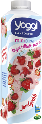 Yoggi® Mini laktosfri yoghurt jordgubb 1000 g