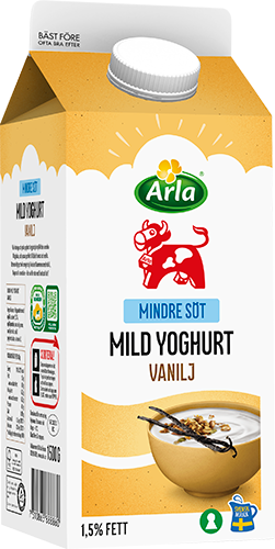 Mild yoghurt vanilj lättsockrad 1.5% 1500 g