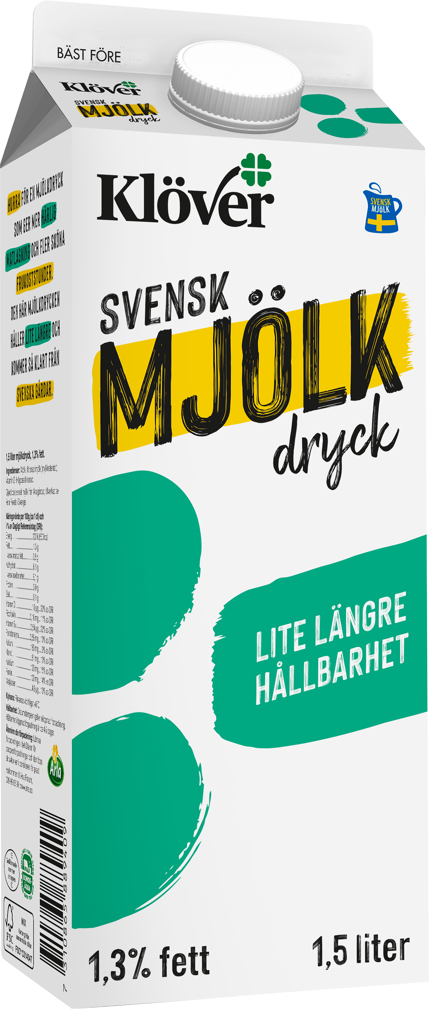 Mjölkdryck 1.3% 1.5 lit