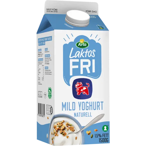 Laktosfri mild yoghurt nat 1.5%