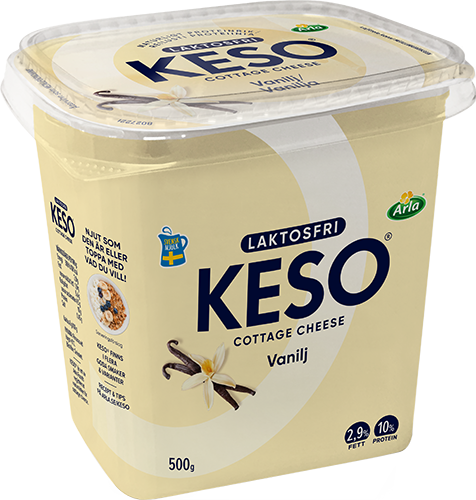 Laktosfri cottage cheese vanilj 2.9% 500g