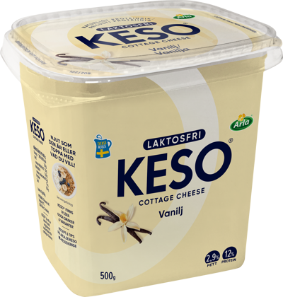 KESO® Laktosfri cottage chees vanilj 2.9% 500g 500 g