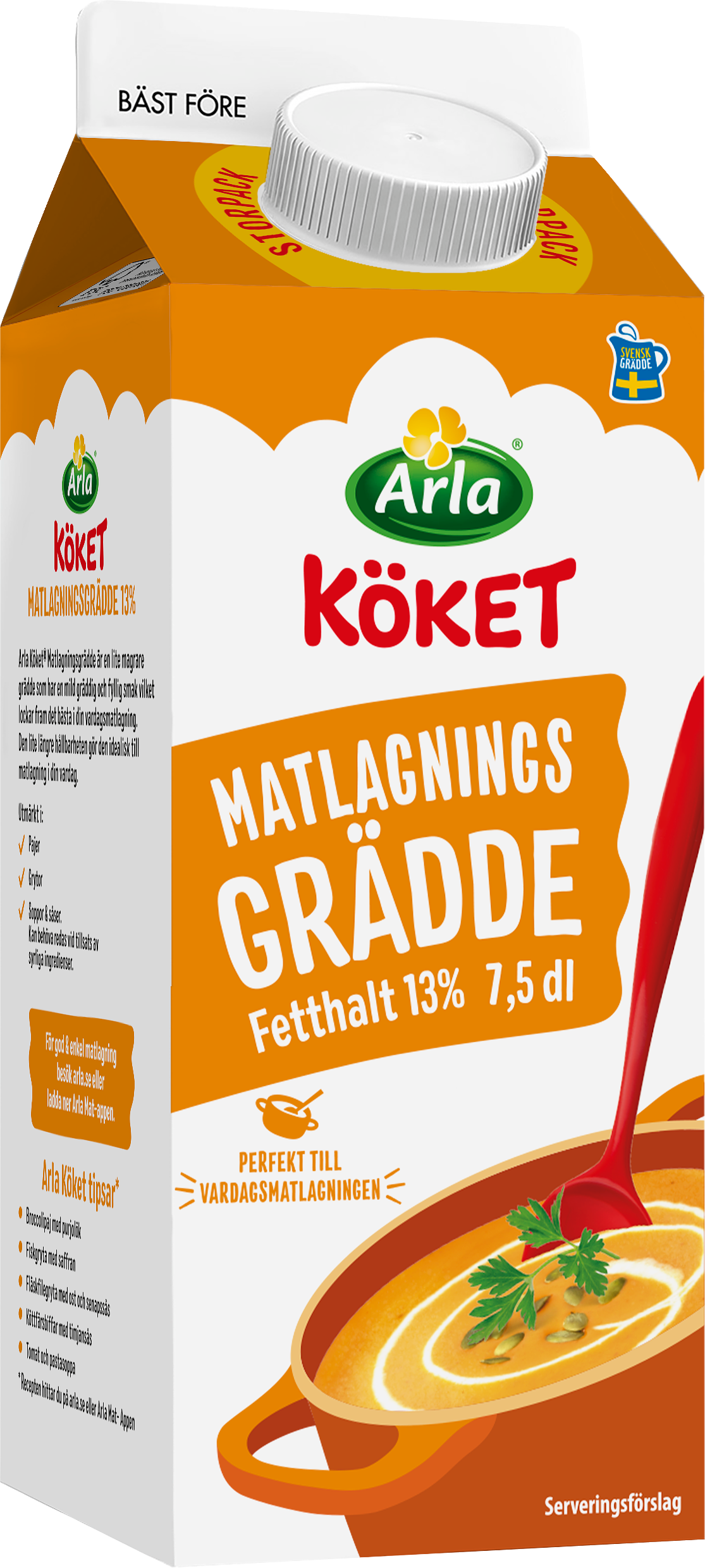 Matlagningsgrädde 13% 7.5 dl
