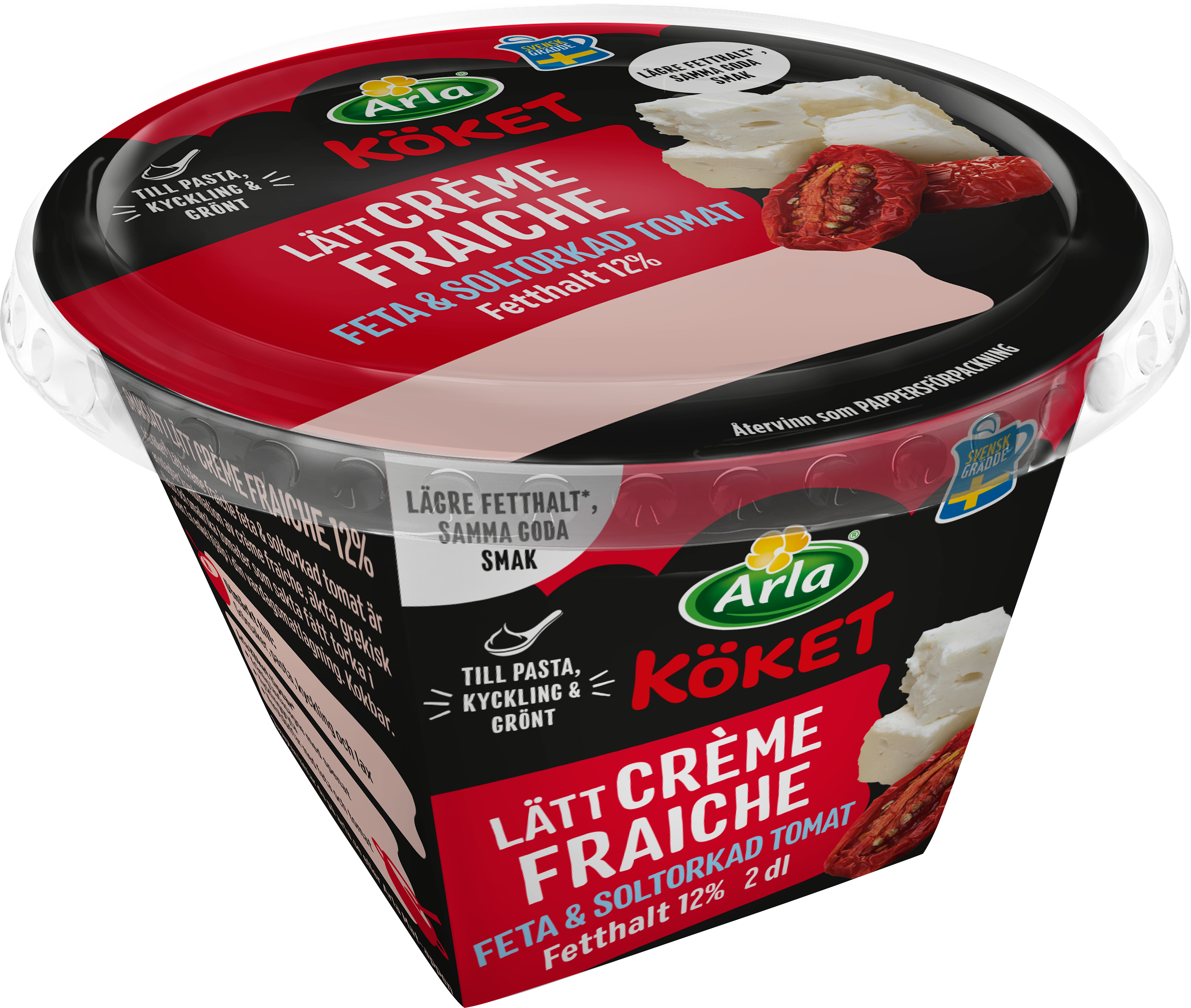 Arla Köket® Lätt crème fraiche feta & soltorkad tomat