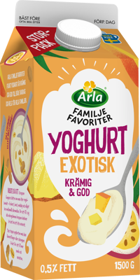 Arla® Familjefavoriter yoghurt exotisk 0,5% 1500 g
