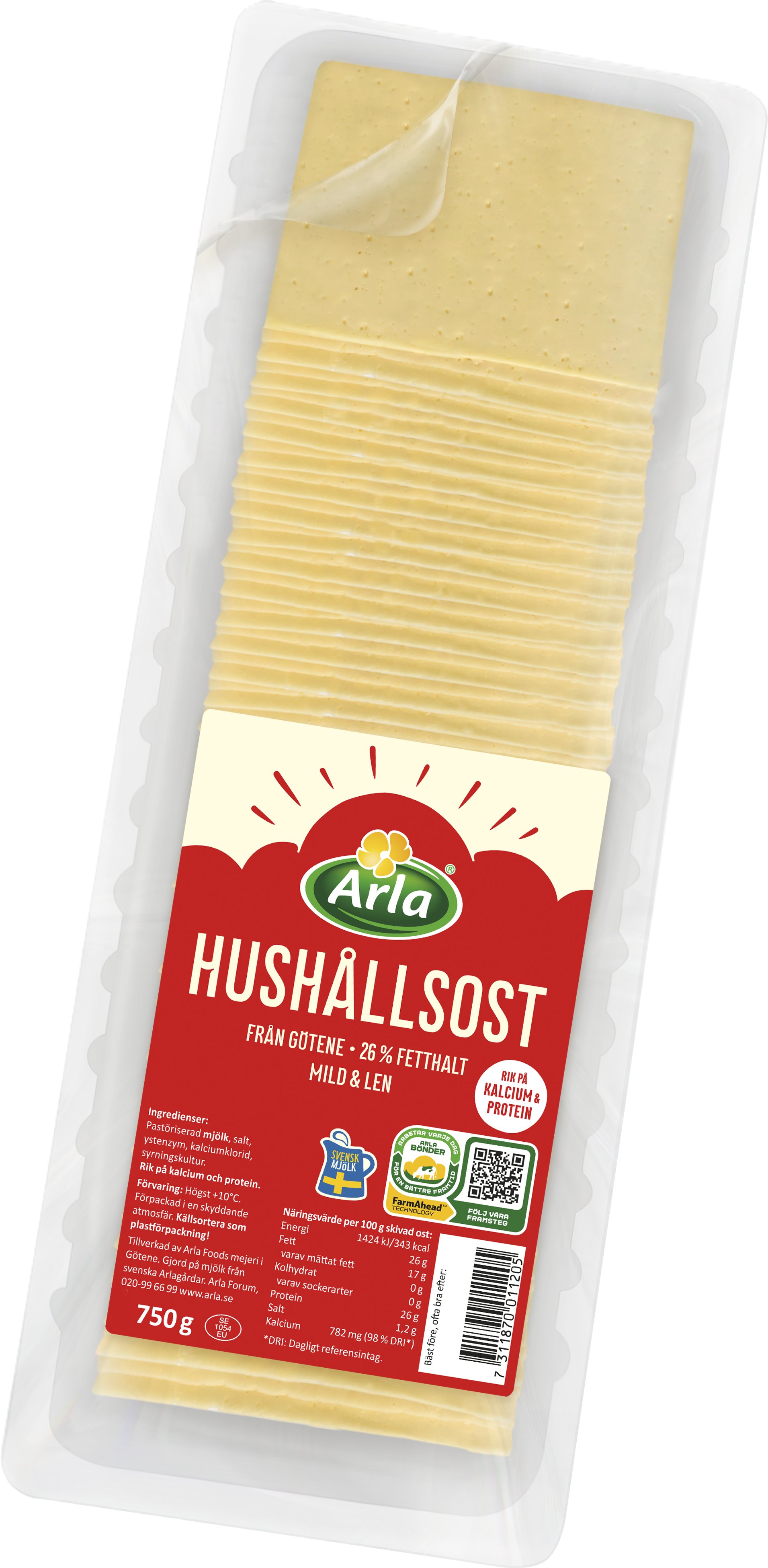 Götene Hushållsost skivad ost