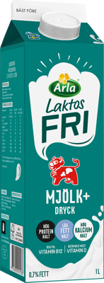 Arla Ko® Laktosfri Mjölkdryck+ 0.7% 1000 ml
