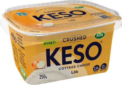 KESO® Cottage cheese crushed lök 2.4% 250g 250 g