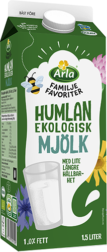Humlan ekologisk mjölk 1.0% 1.5 lit