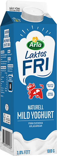 Laktosfri mild yoghurt naturell 3.0% 1000 g