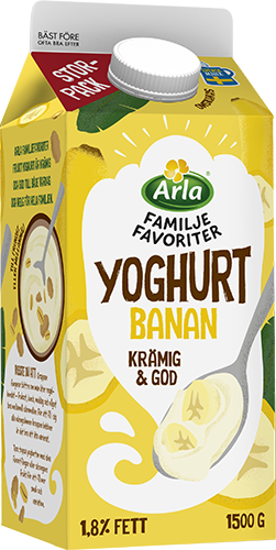 Familjefavoriter yoghurt banan 1500 g