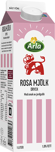 Mjölkdryck med smak av jordgubb 1% ESL 1 liter
