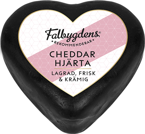 Cheddarhjärta hårdost 100g