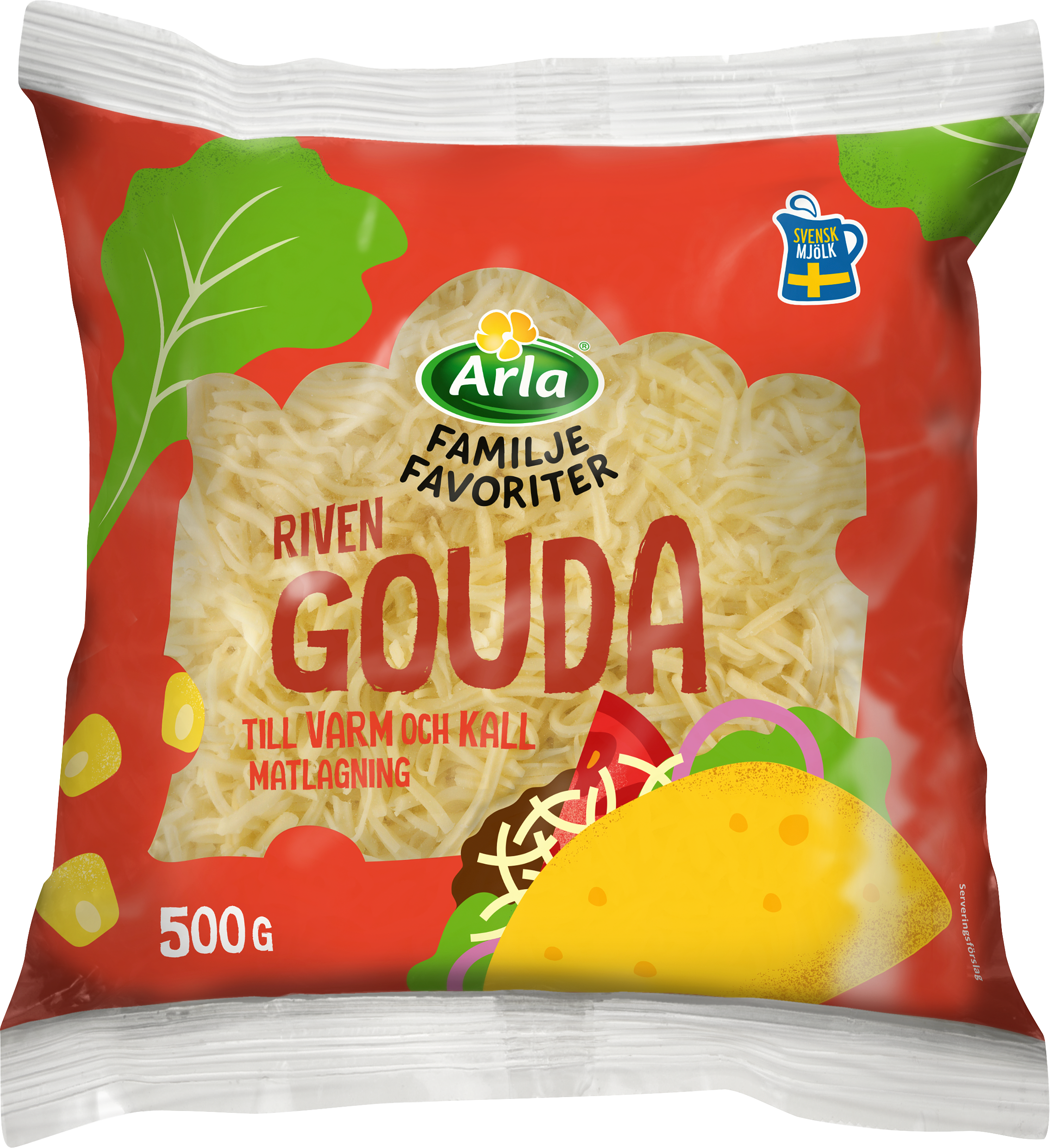 Familjefav Svensk Gouda riven ost 500 g