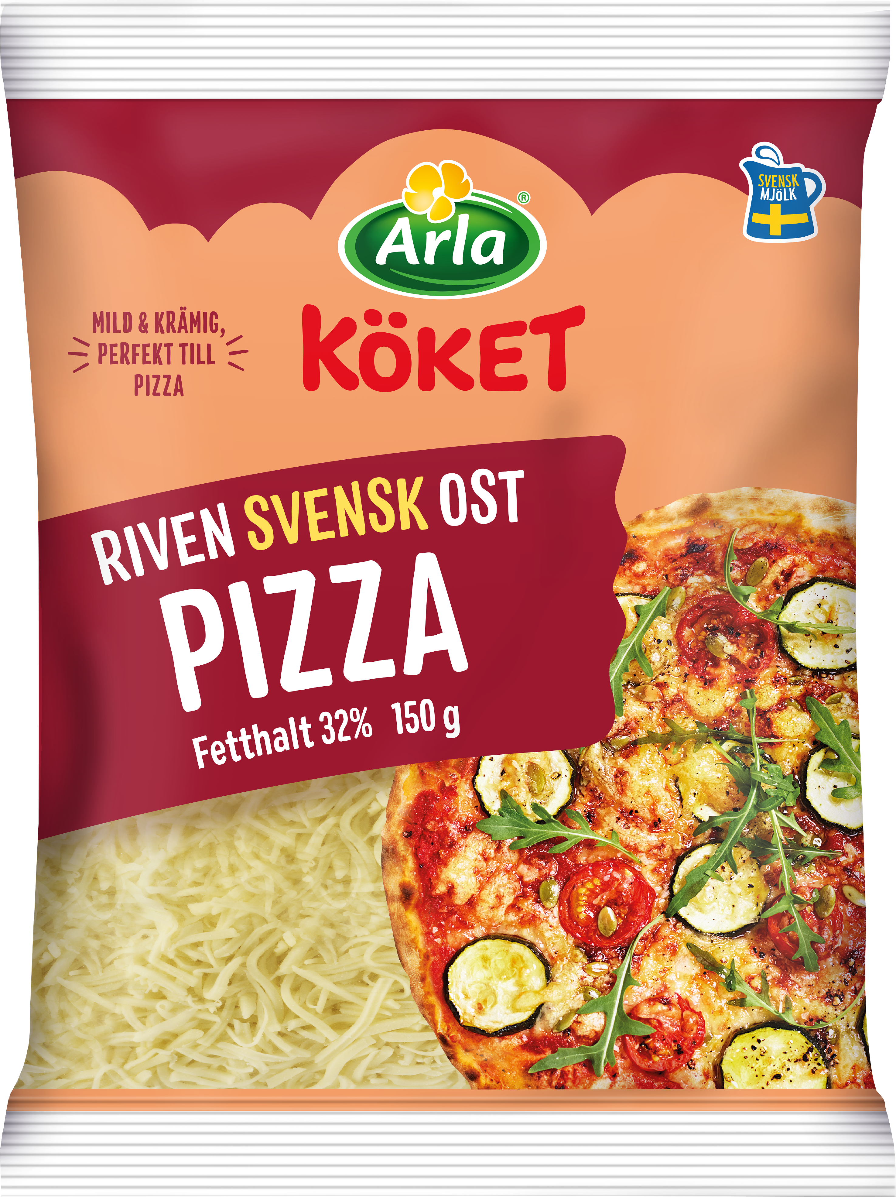 Arla Köket® Riven ost pizza