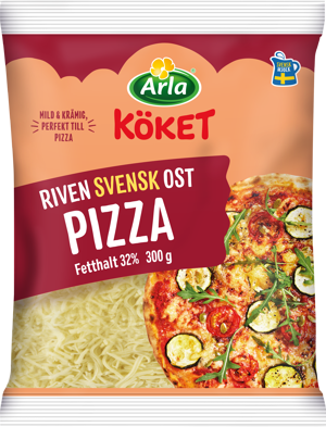 Arla Köket® Riven ost pizza 32% 300 g