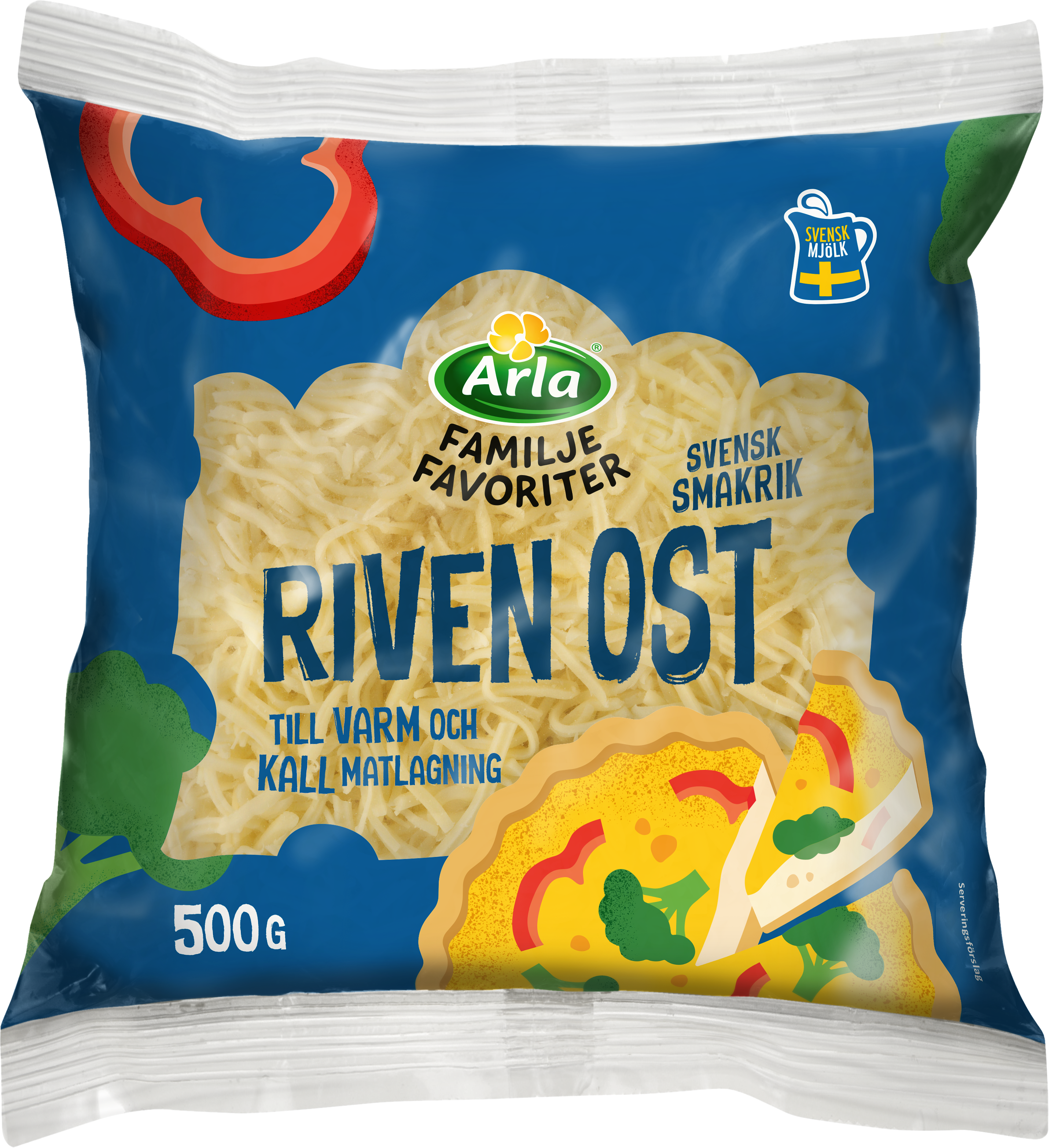 Familjefav Svensk riven ost 500 g