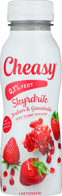 Cheasy® skyrdrik jordbær/granatæble 0,1% 250 ml