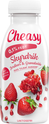 Cheasy® Skyrdrik jordbær/granatæble 0,1% 330 ml