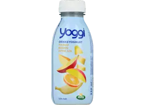 Drikkeyoghurt mango, banan, appelsin 0,5% 330 ml