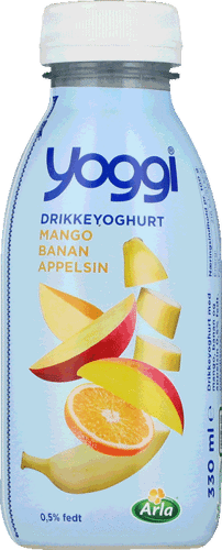 Yoggi® Drikkeyoghurt mango, banan, appelsin 0,5% 330 ml