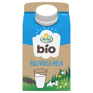 Biologische Halfvolle Melk portieverpakking 250 ml