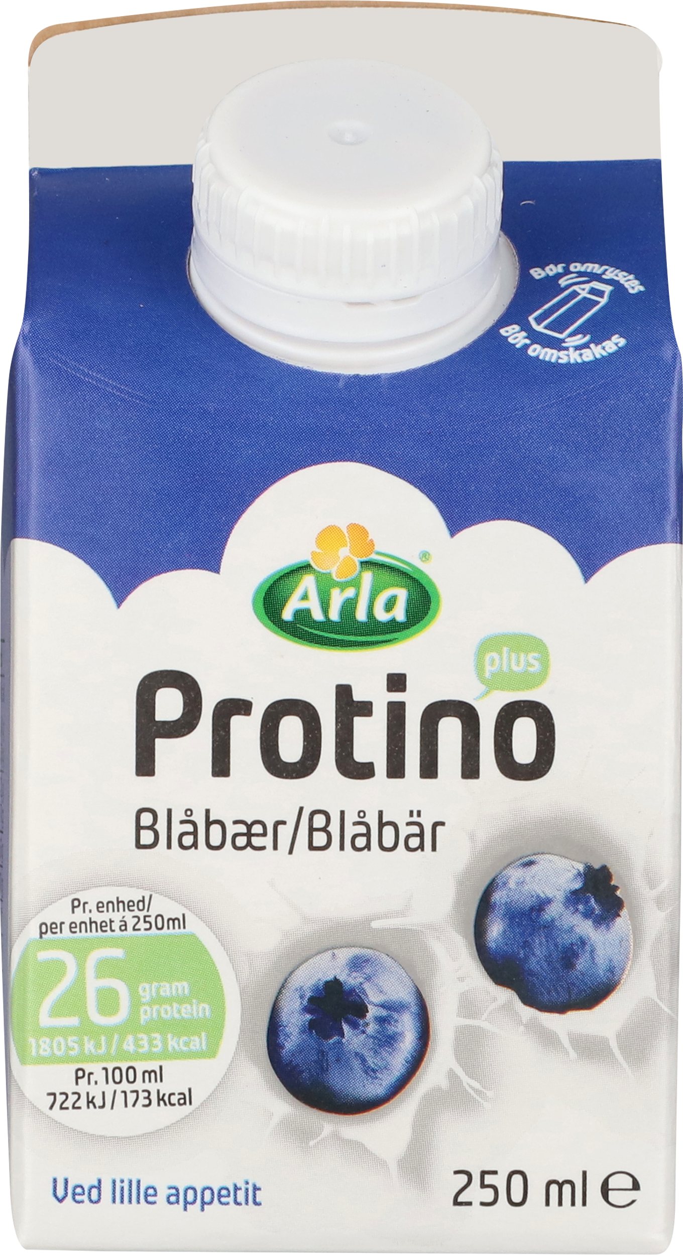 Syrnet Mælkedrik m. blåbær 250 ml