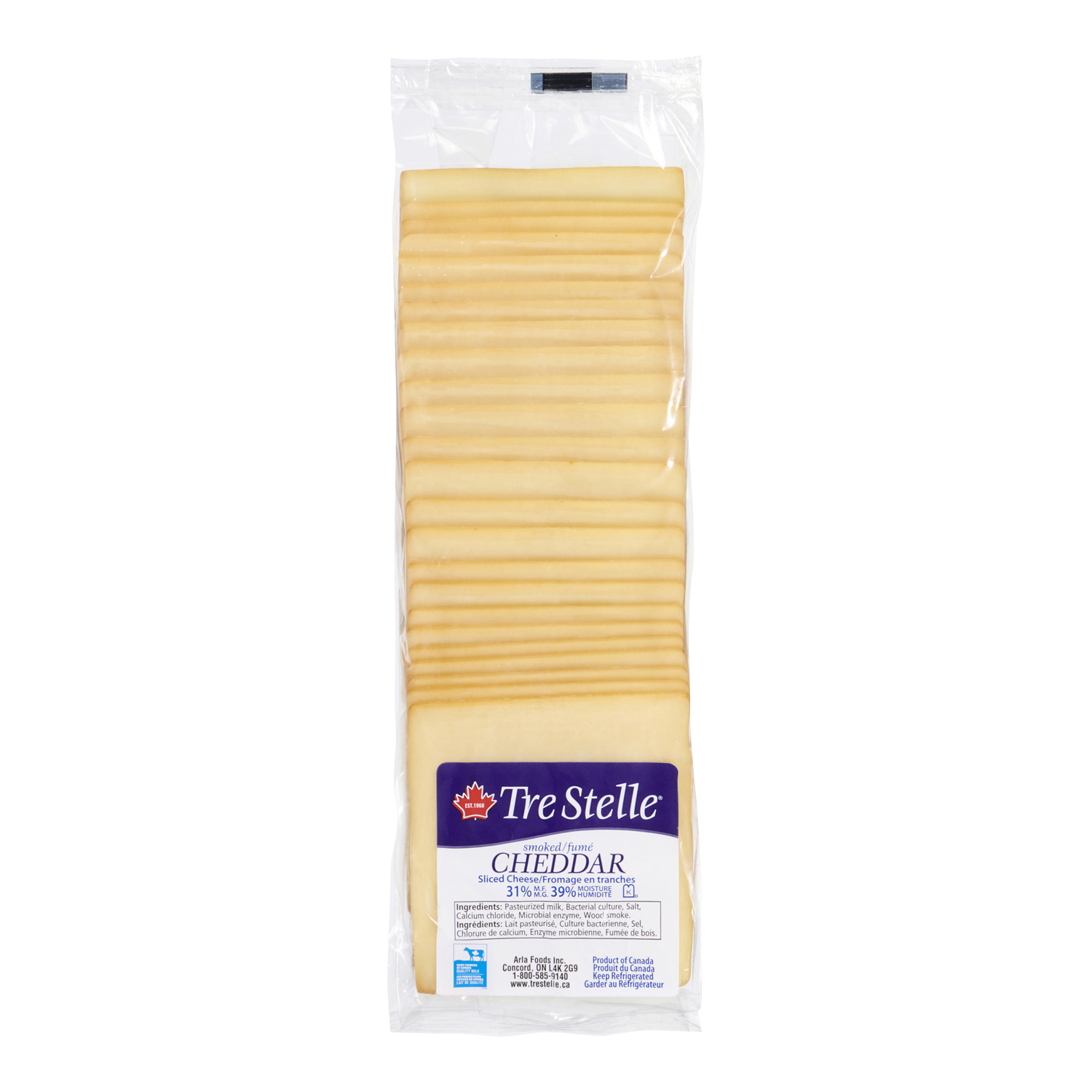 Smoked Cheddar Cheese Sliced 500g