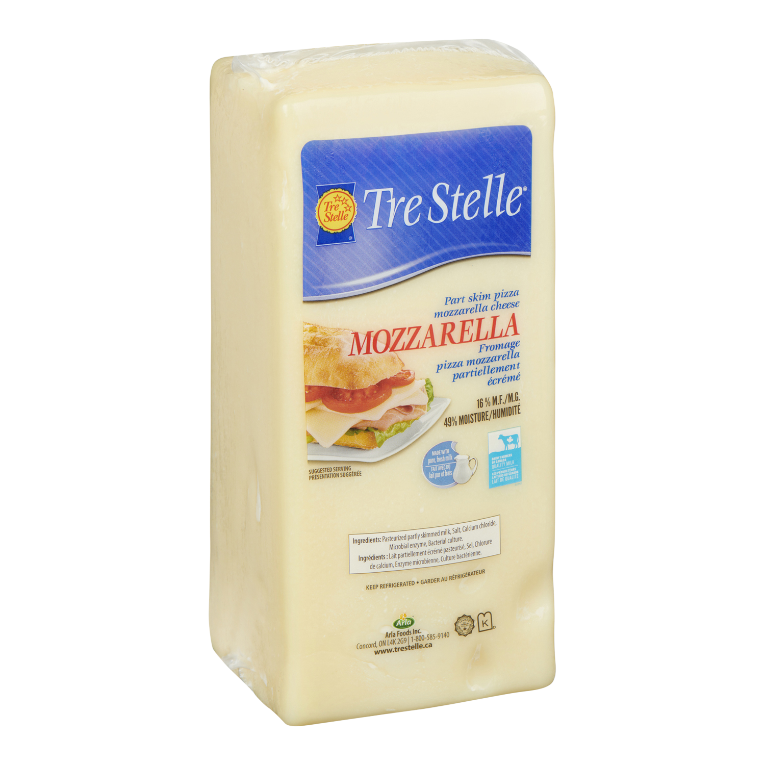 Fromage mozzarella pizza 2.5kg