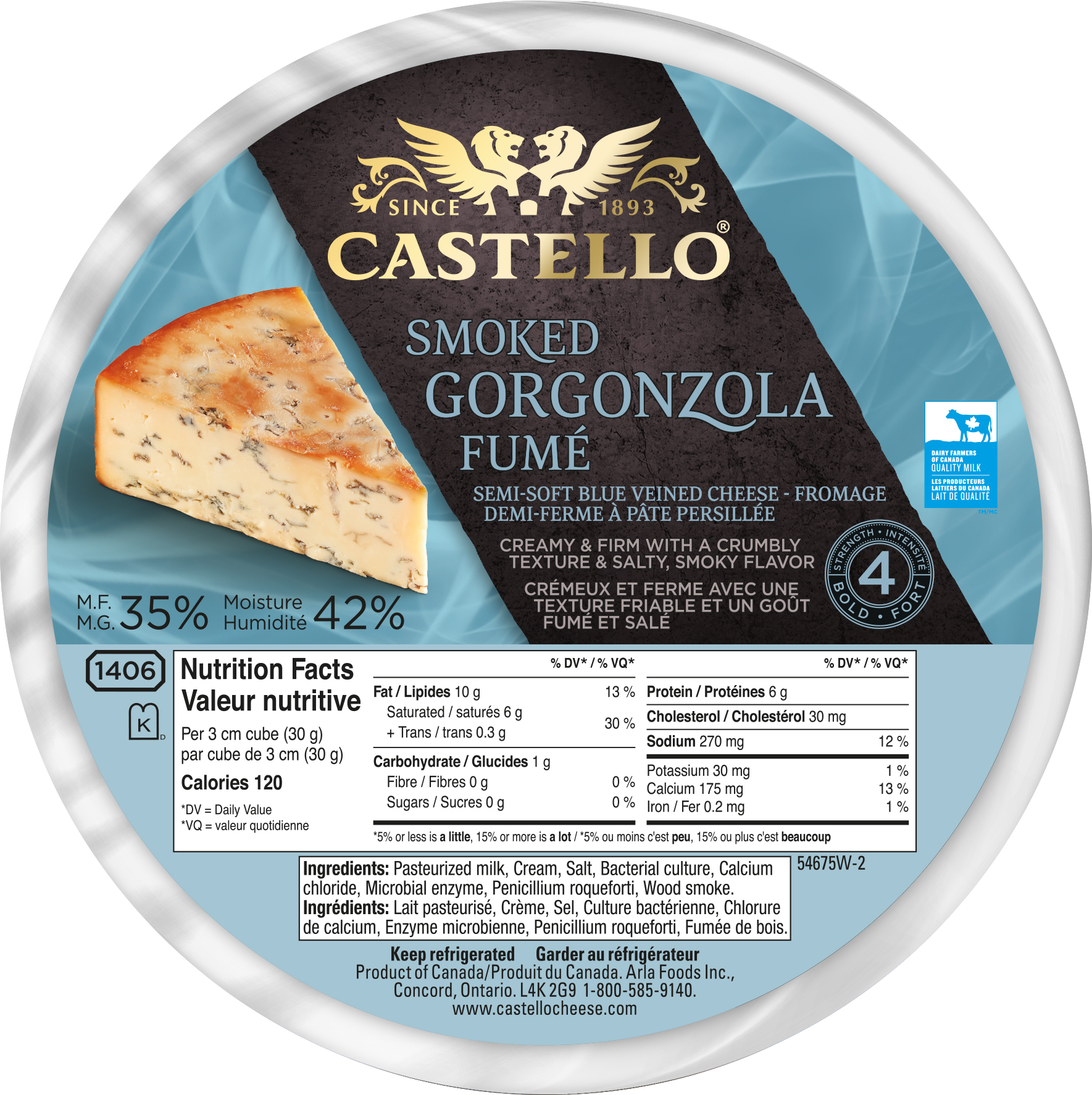 Smoked Gorgonzola Cheese 1kg