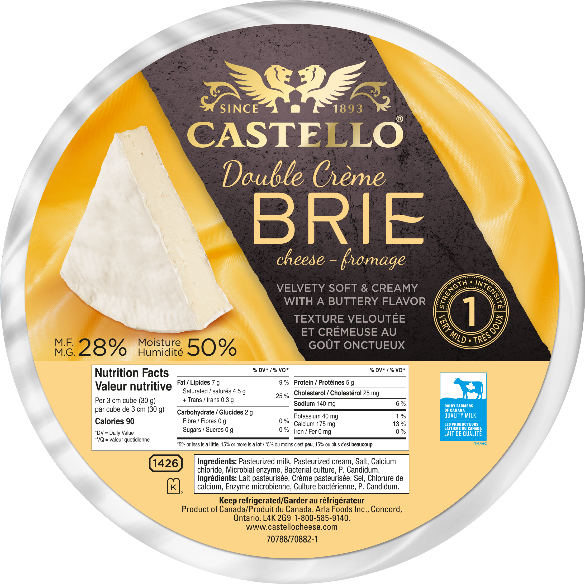 Fromage brie en meule 3kg