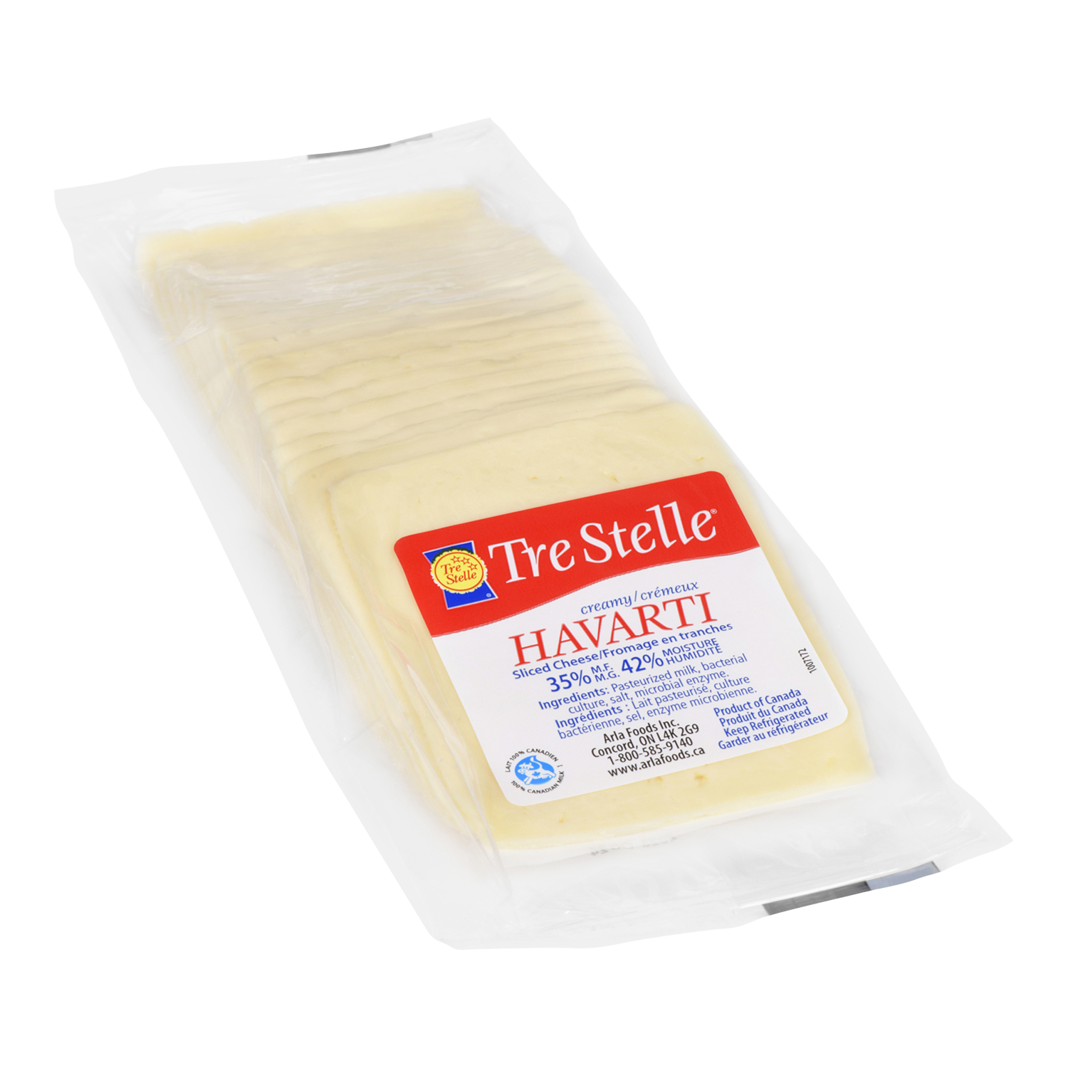 Sliced Creamy Havarti Cheese 500g