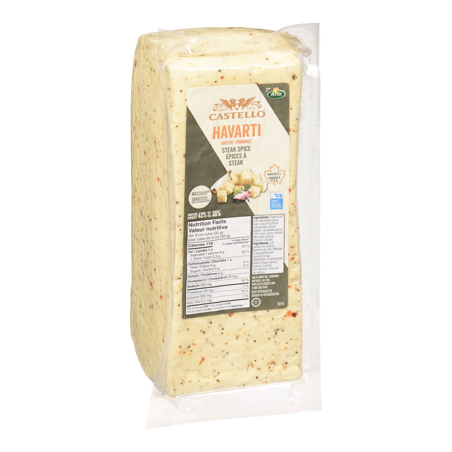 Steak Spice Havarti Cheese 4.2kg