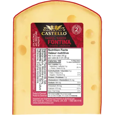 Fontina Cheese 27% 5 Kg