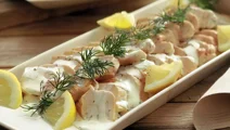 Kyckling med kall dillsås