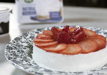 Panna cotta de queso keto