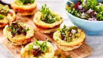 Ei muffins met cheddar
