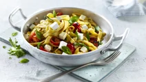 Pasta med krydderurter og ostetern
