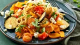 Spaghetti with vegetables