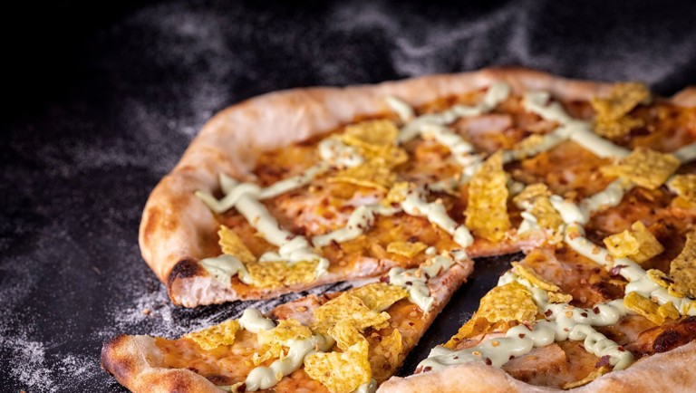 Chicken Taco pizza