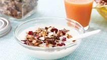 Müsli på knäckebröd