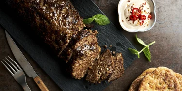 Rustiikkinen Kibe-lihamureke on täynnä Brasilialle ominaista makumaailmaa.