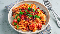 Pasta med baconsås