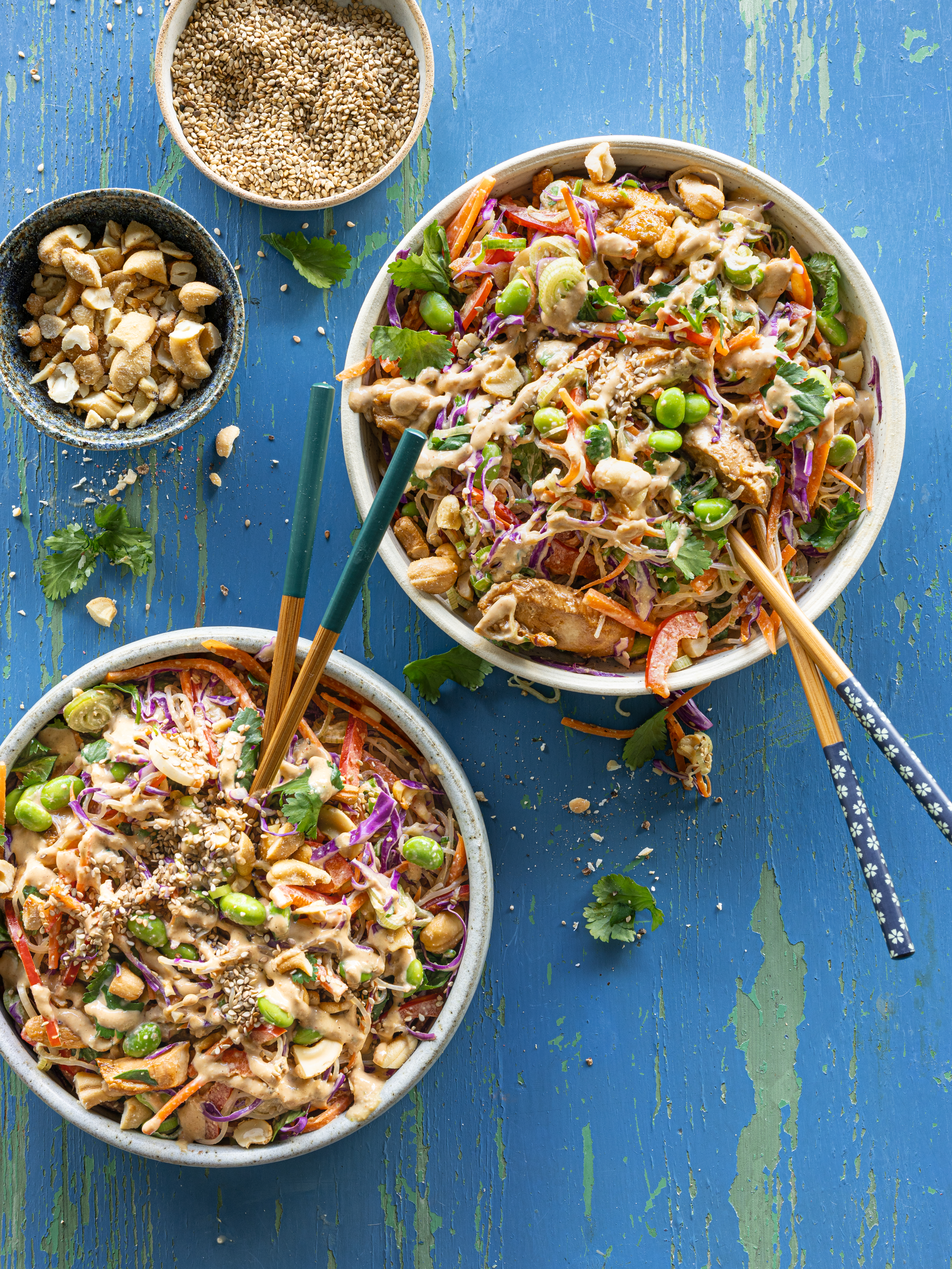 Spicy peanut noodles