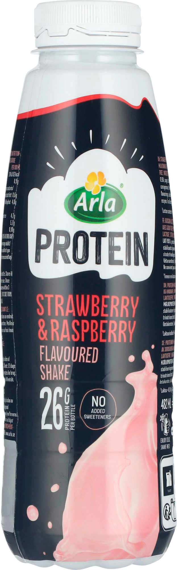 Arla protein mansikka-vadelma proteiinijuoma 500g laktoositon