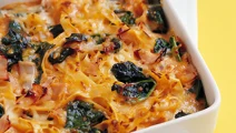 Pastagratäng med mozzarella